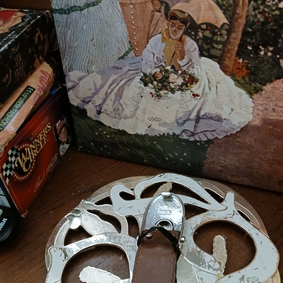 BRIAN TOOHEY 925 Sterling Silver Buckle Snake Embossed Leather Belt Large π π΄ - Picture 5 of 15